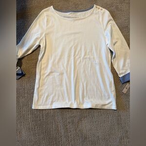 Talbots white top